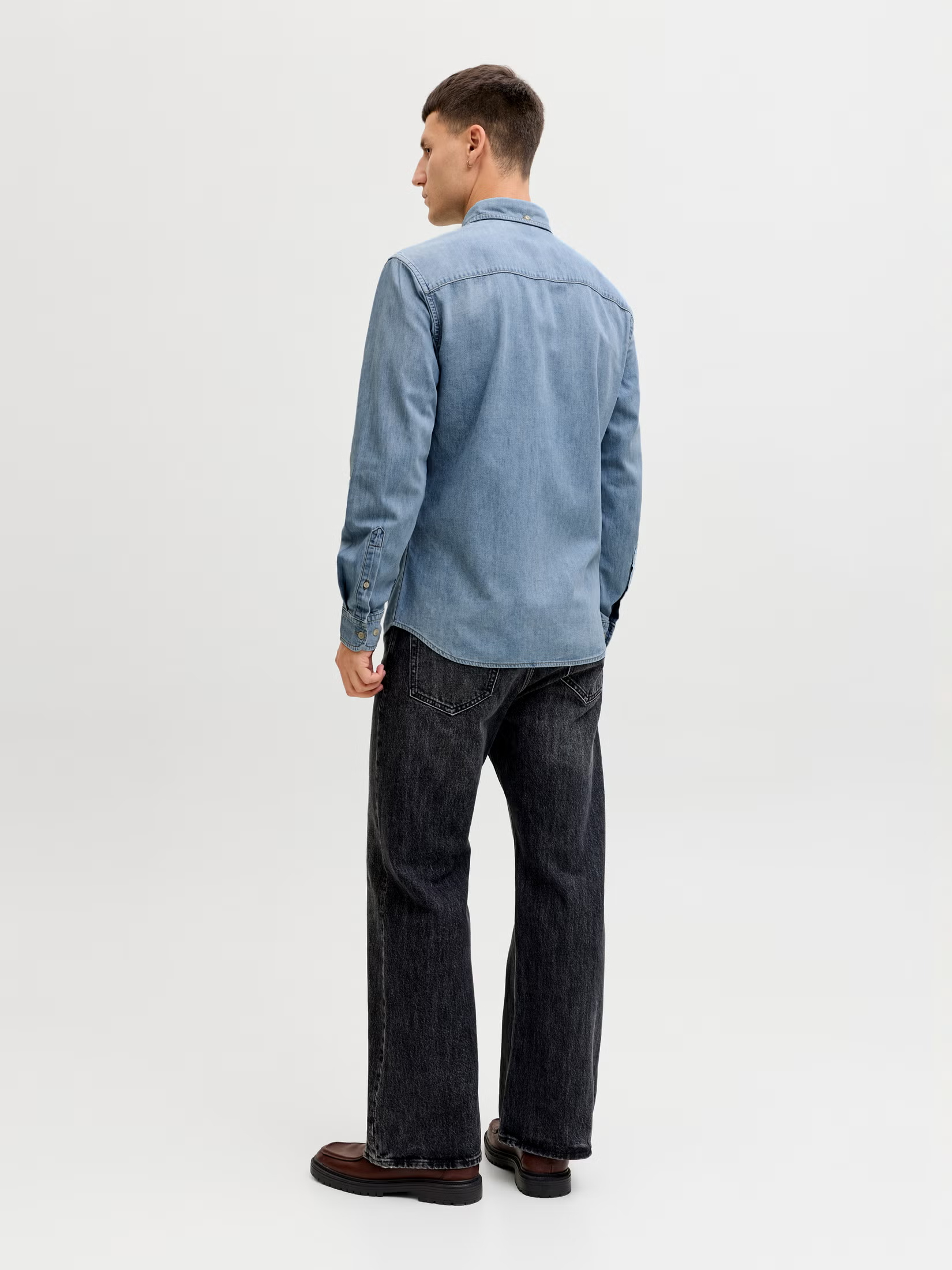 Men's Blue Denim Shirt — gallery image